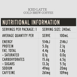 Iced Latte Cold Brew Coffee