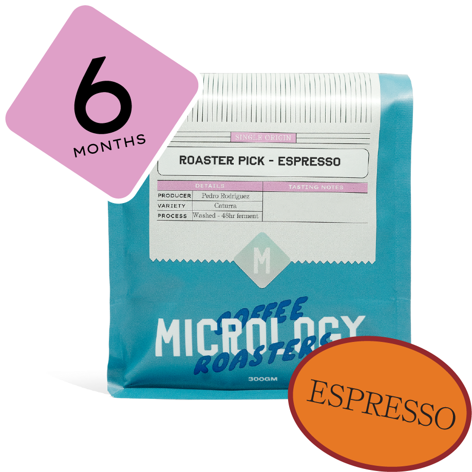 6 Month Prepaid Gift Subscription Roasters Pick Espresso