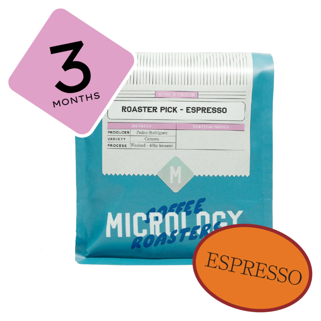 3 Month Prepaid Gift Subscription Roasters Pick Espresso