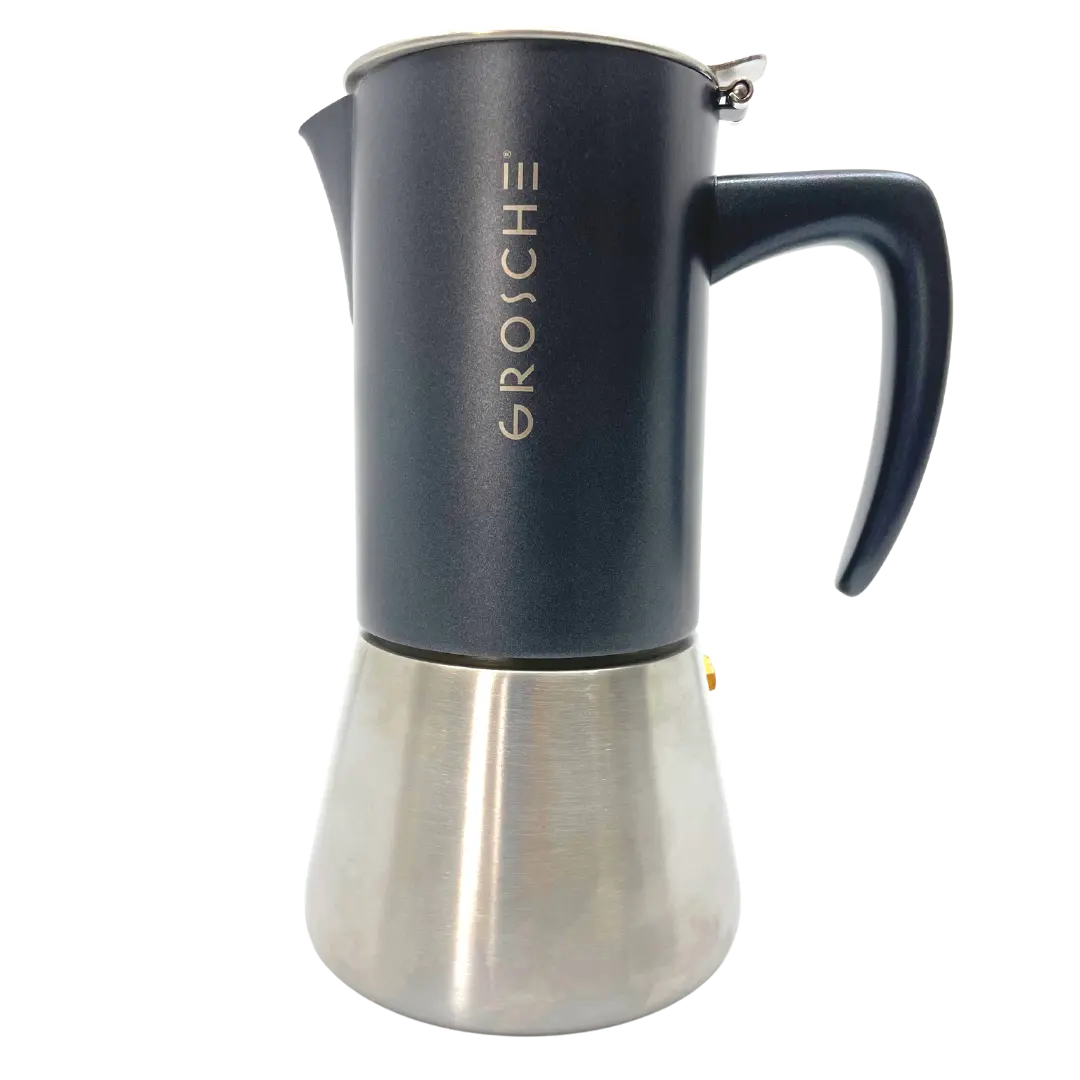 6 Cup MILANO Stainless Steel Stovetop/Moka Pot Grosche