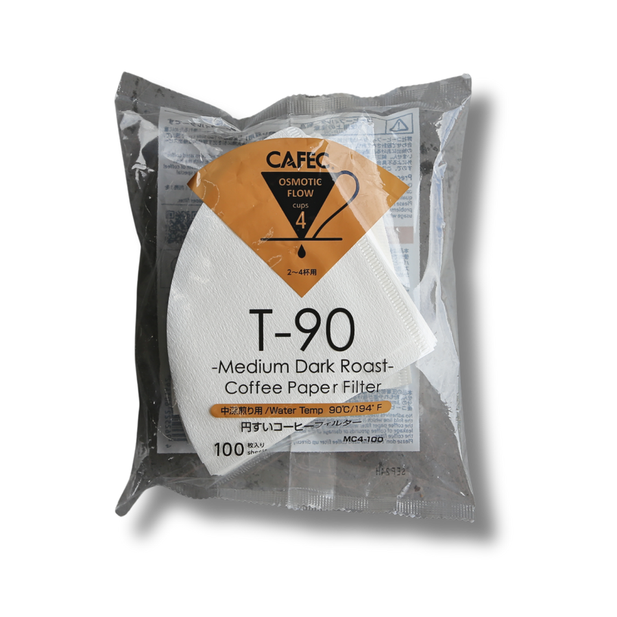 Cafec 4 Cup Medium Roast Filter Paper 100 Pack