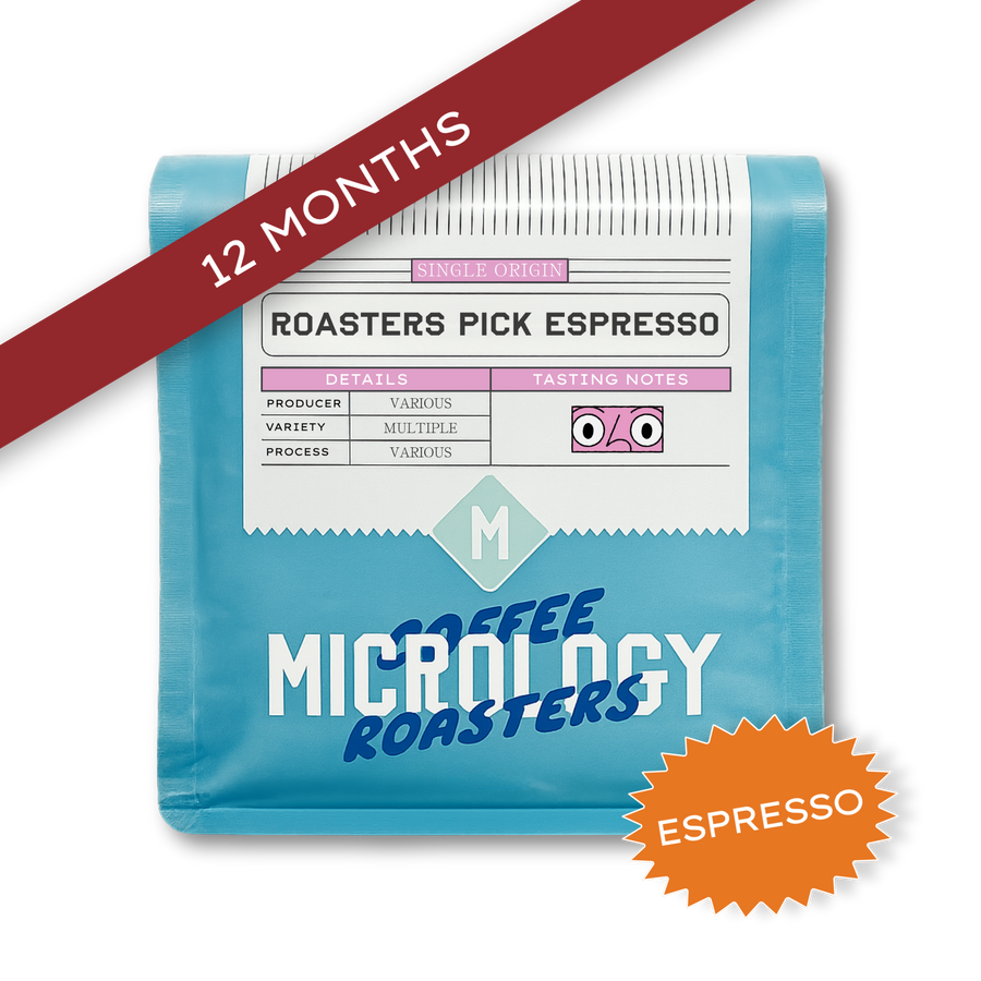 12 Month Prepaid Gift Subscription Roasters Pick Espresso