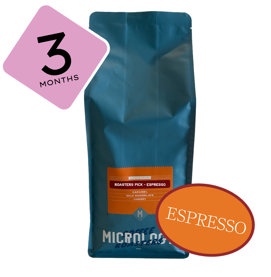 3 Month Prepaid Gift Subscription Roasters Pick Espresso