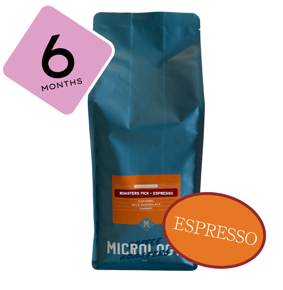 6 Month Prepaid Gift Subscription Roasters Pick Espresso