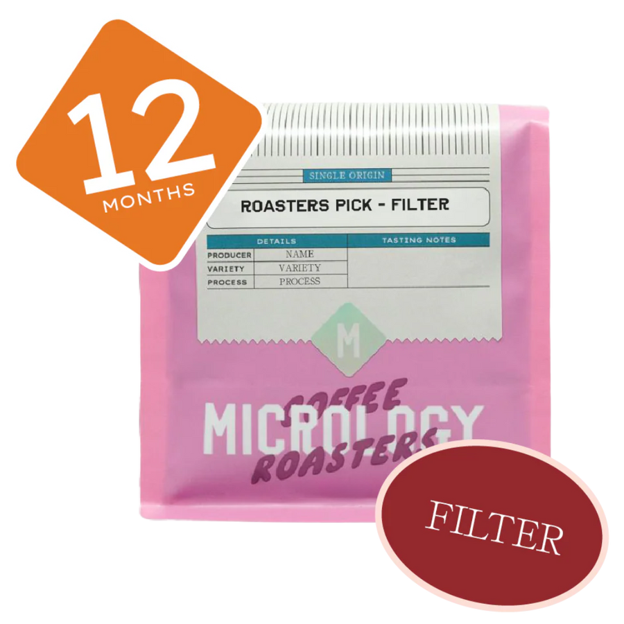 12 Month Prepaid Gift Subscription Roasters Pick Filter