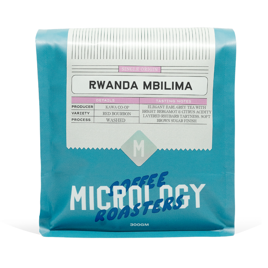 Rwanda Mbilima Espresso Roast Single Origin Coffee from Micrology Coffee Roasters. Ethically sourced specialty coffee in Perth WA.