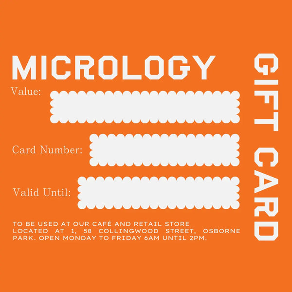 Gift Card Micrology Coffee