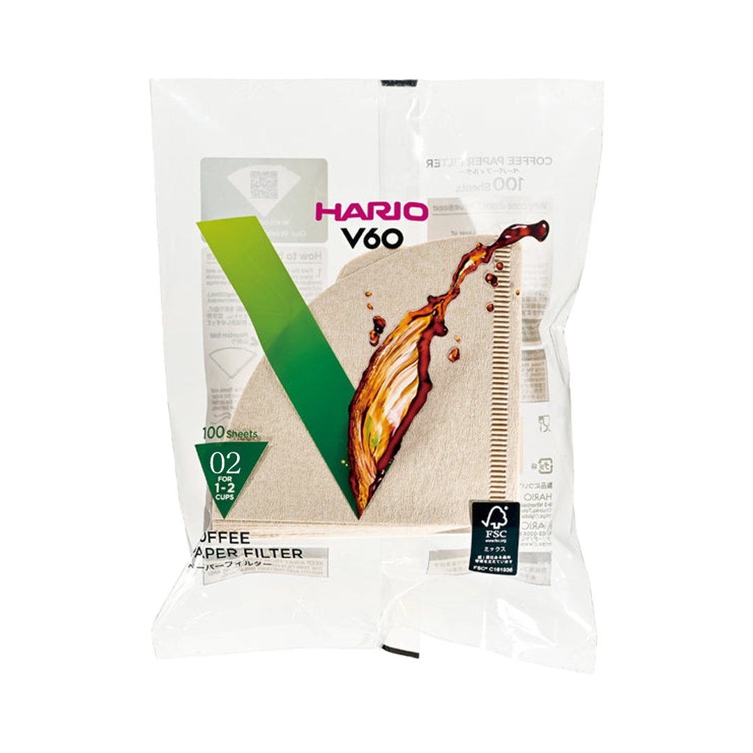 Hario V60 Paper Filters - Brown