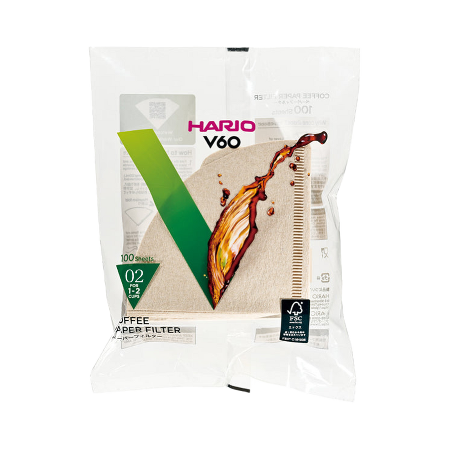 Hario V60 Paper Filters - Brown